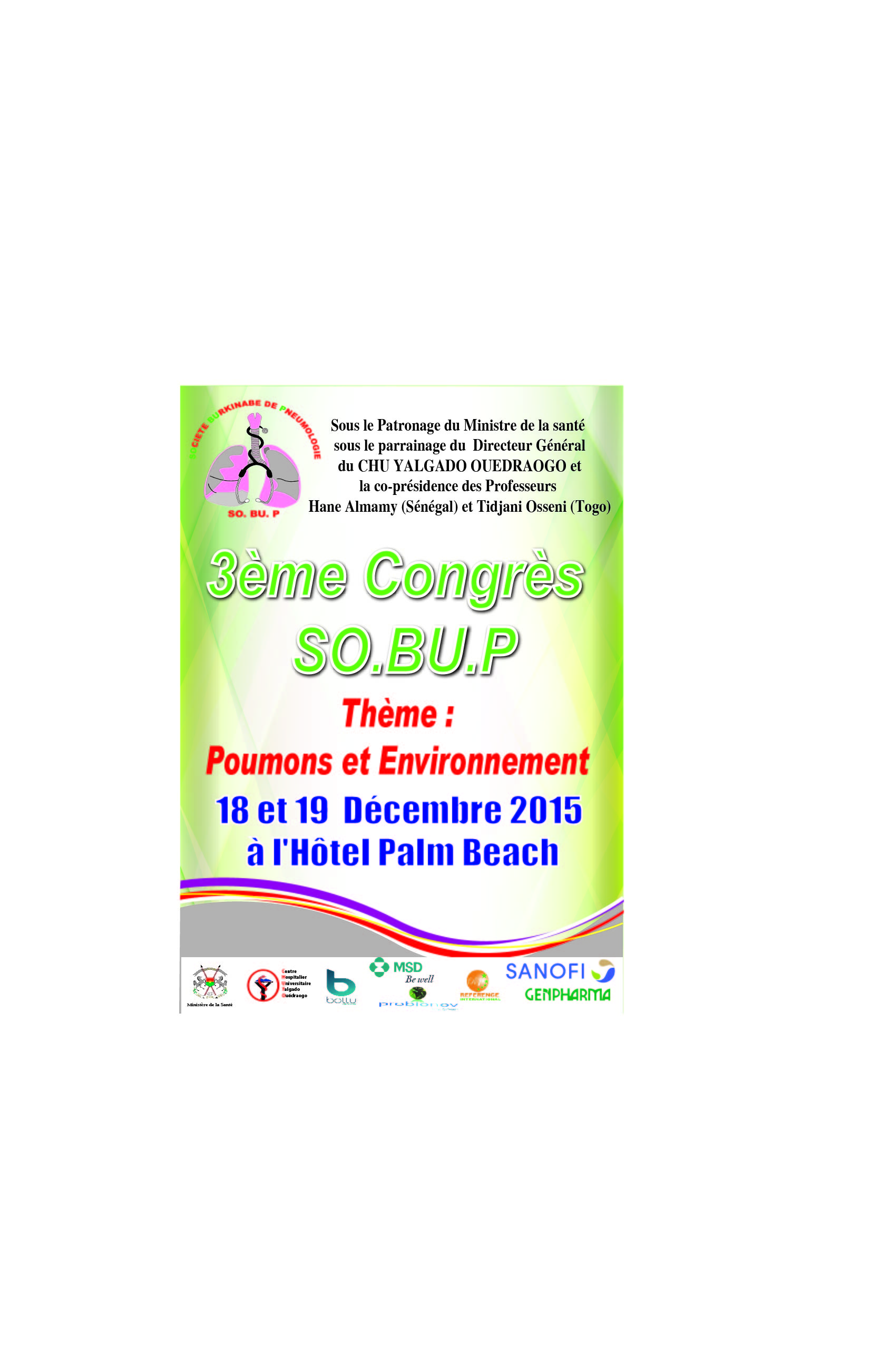 3ème Congrès SOBUP — Poumon et environnement