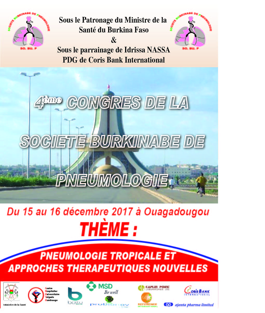 4ème Congrès SOBUP — Pneumologie tropicale et approches thérapeutiques nouvelles