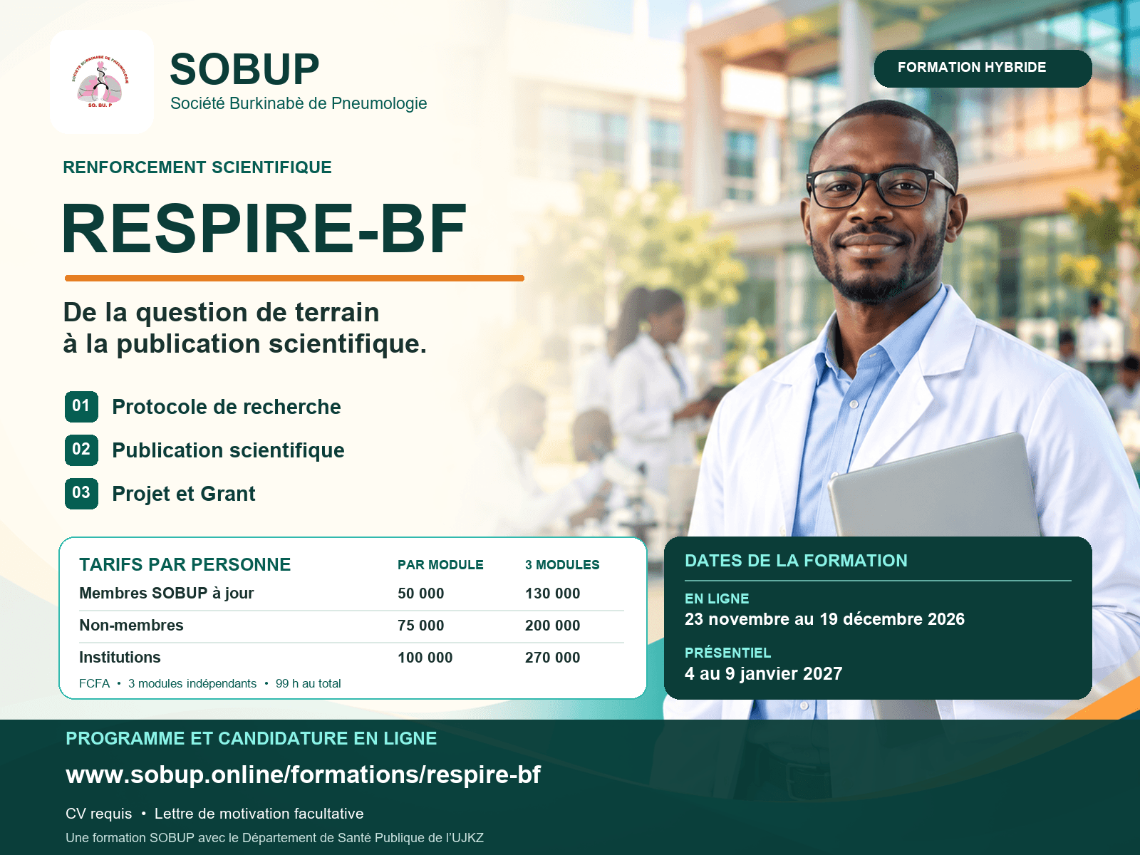 Affiche de la formation RESPIRE-BF